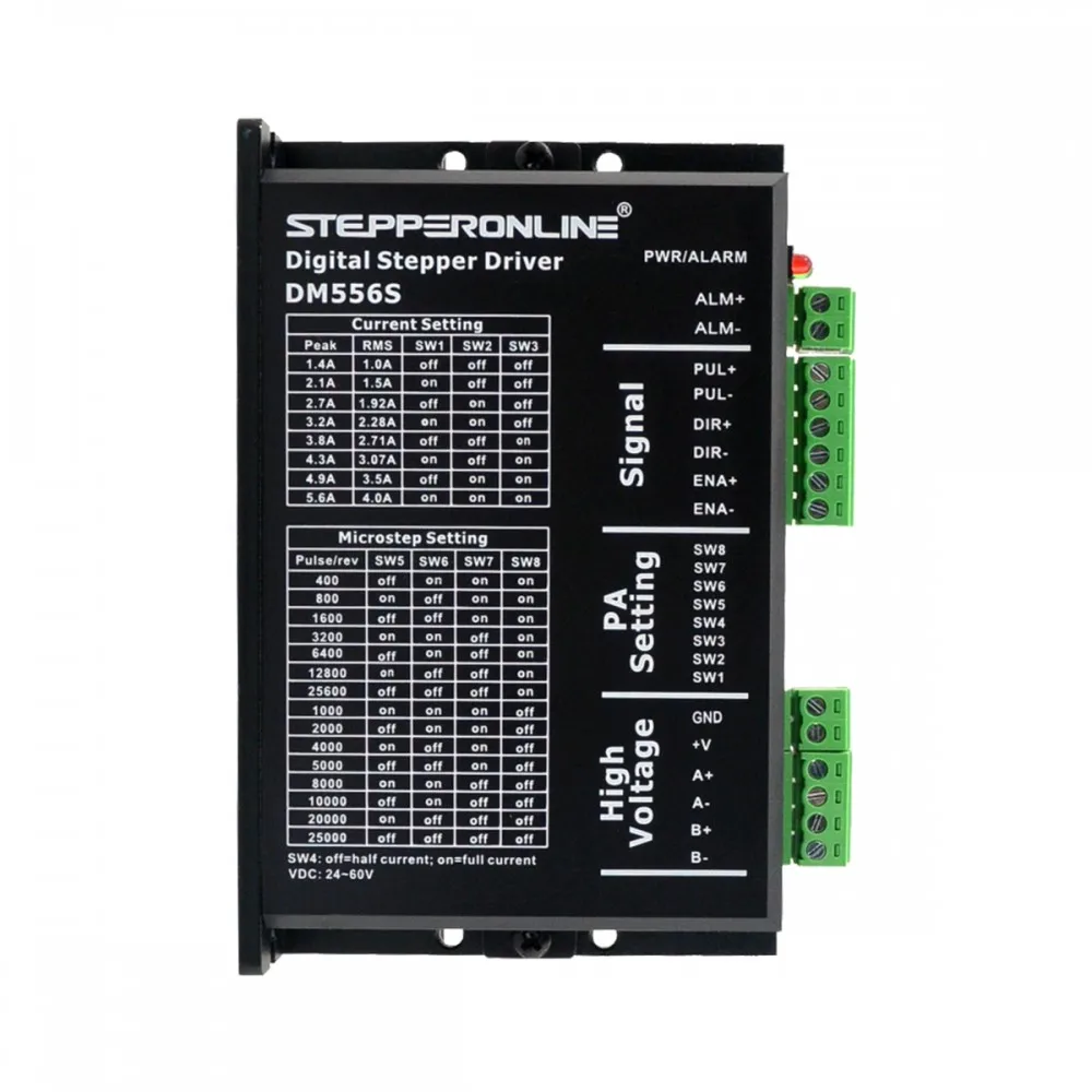 1 осевой шаговый ЧПУ комплект 4Nm Nema 24 шаговый двигатель и цифровой шаговый Драйвер DM556S для гравировального фрезерного станка с ЧПУ
