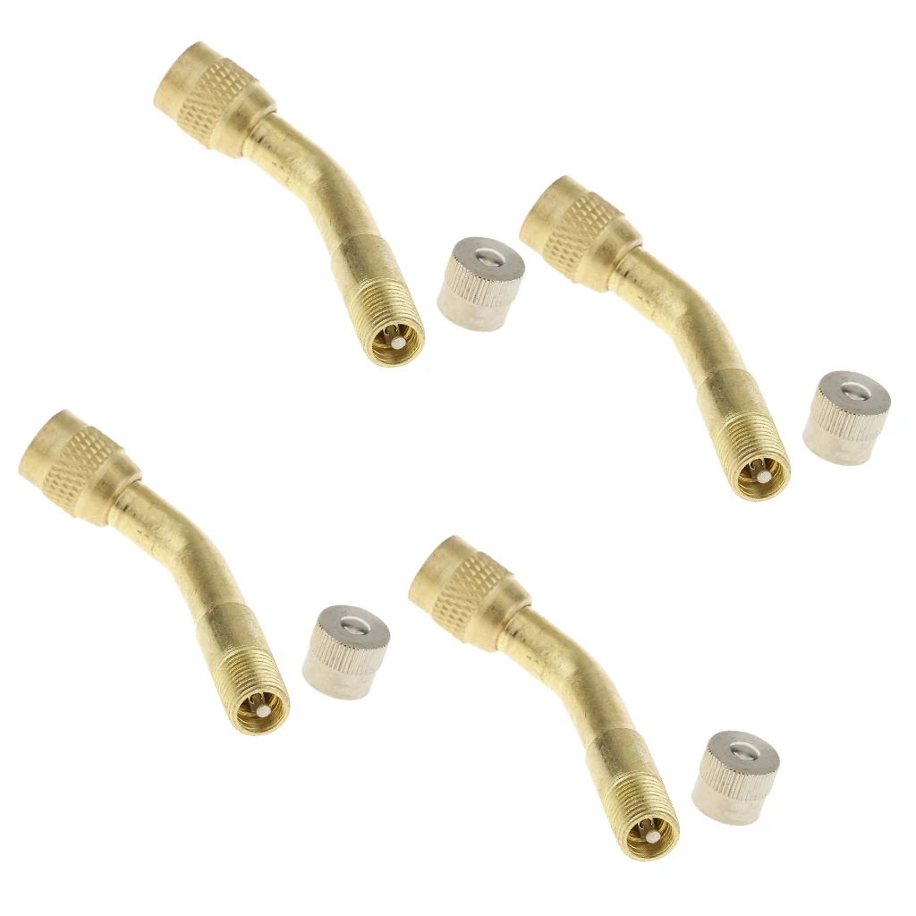 Tyre Valve Extension 135 Degree Angle Adaptor Motorcycle Tyre Wheel Stem x4