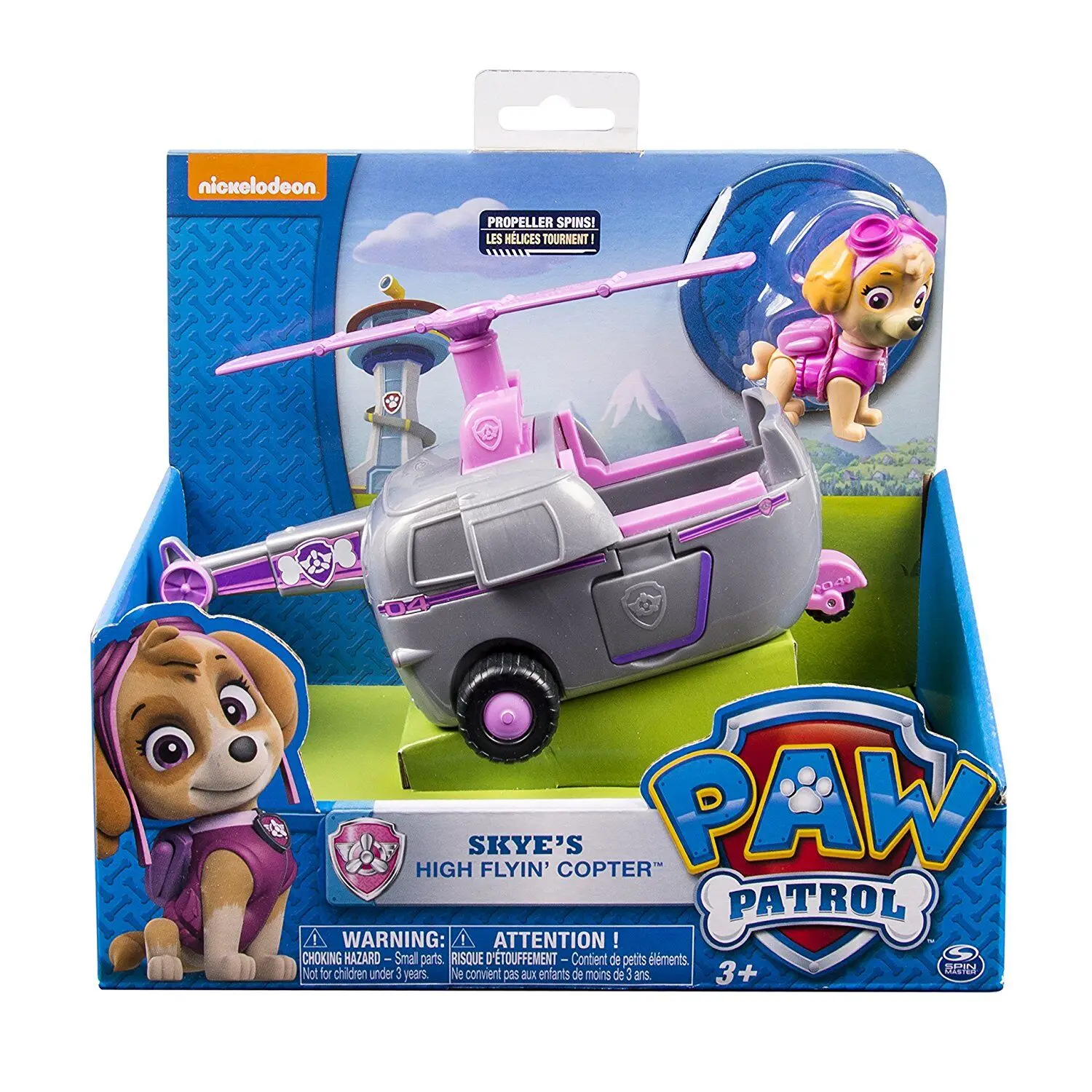 skye with box Горячее предложение Щенячий патруль Camion Missie Cruiser met robodog voertuig auto speelgoed Verjaardag kinderen Рождественский подарок игрушки - Цвет: skye with box