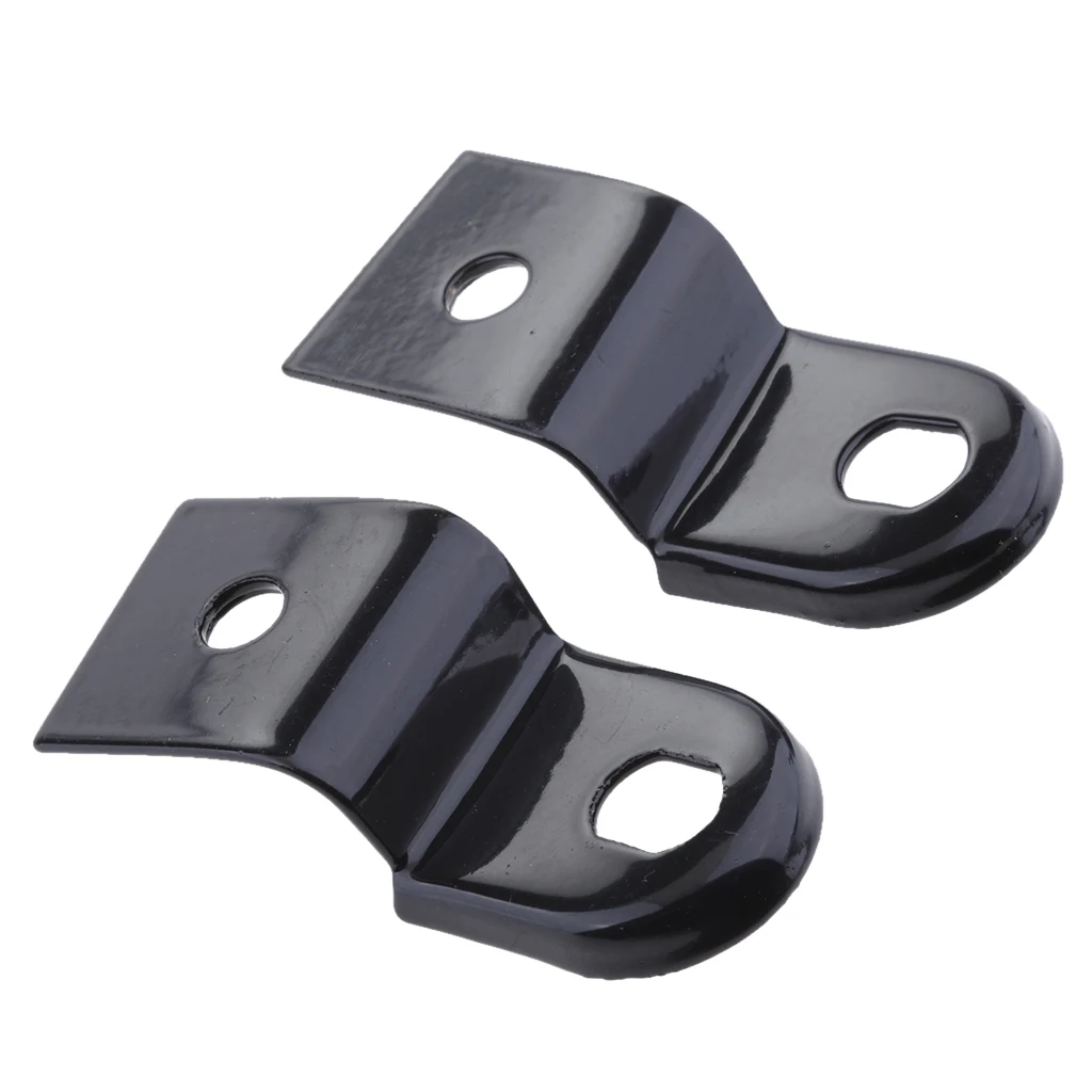 Front/Rear Turn Signal Fork Clamps Shock Bracket Relocater Holder - Black