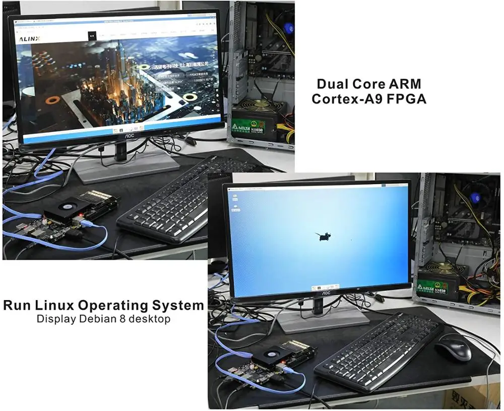 ALINX AX7Z100 бренд xilZynq 7000 ARM Kintex 7 FPGA SoC макетная плата Zedboard 7100 4 SFP 2 гигабит PCIex4