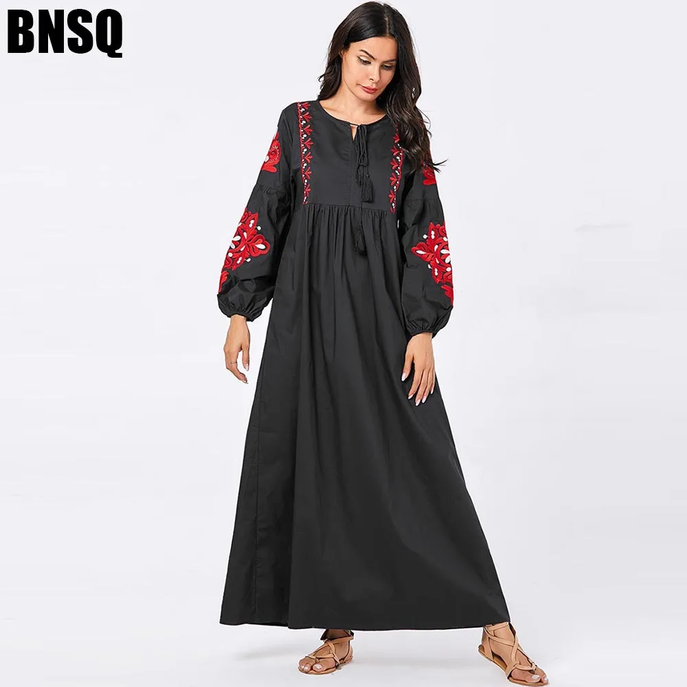 BNSQ Дубай Abaya для женщин хиджаб женская одежда мусульманской одежды|Мусульманская