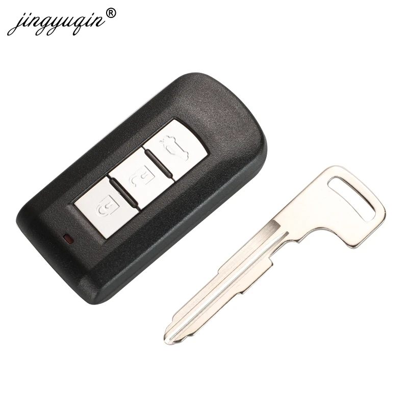 Ontto Custodia In Vera Pelle Per Chiave Auto Mitsubishi Outlander 2022 2023 – 3 Pulsanti – Protezione Antiurto Con Portachiavi