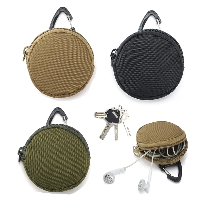 

EDC Mini Key Wallets Holder Men Coin Purses Pouch Military Army Camo Bag Keychain Zipper Small Pocket Outdoor Tools for Hunting