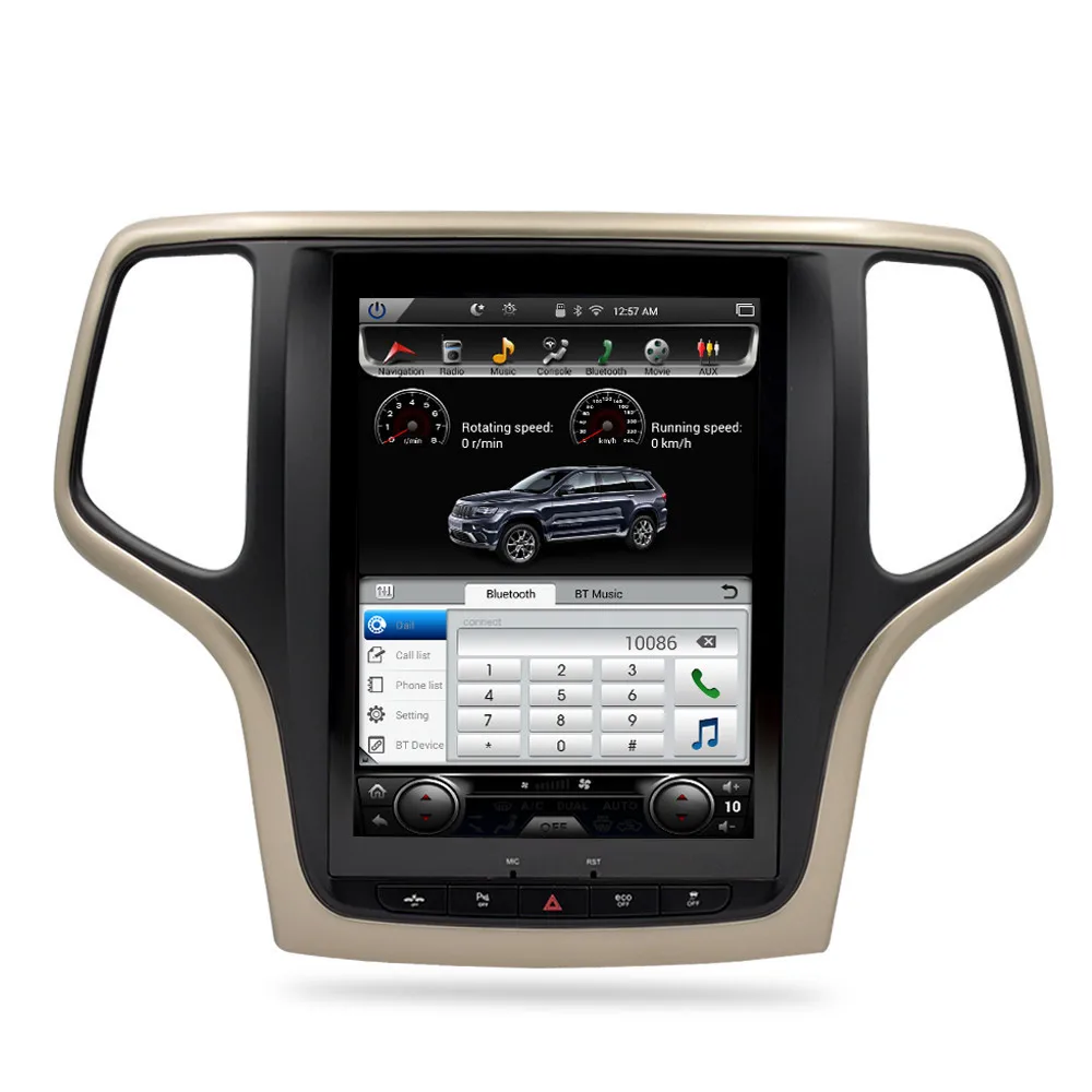 Top 10.4" Vertical Screen Android 7.1 Car Radio For Jeep Grand Cherokee 2013-2016 Auto Audio GPS Navigation Multimedia Player Stereo 13