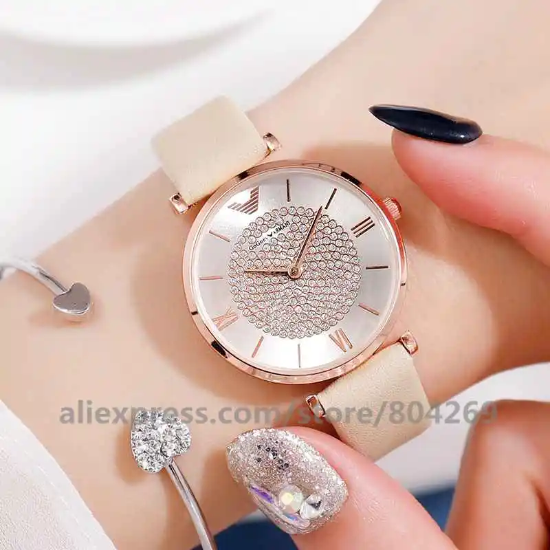 beige Модные Простые Женские Аналоговые кожаные кварцевые наручные часы Relogio Feminino - Цвет: beige