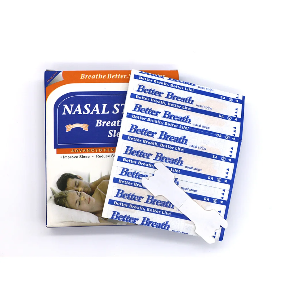 300pcs=10boxes/lot (55x16mm) Prefessional Manufacturer Anti Snoring Nasal Strip Better Breath Nose Strips to Make Breath Right 6
