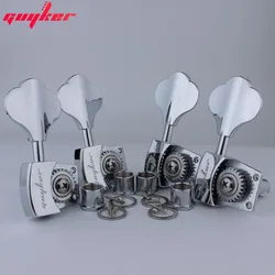 GUYKER high-grade Open Gear Bass Tuners Gear ratio 1:26 Tuning Keys Chrome