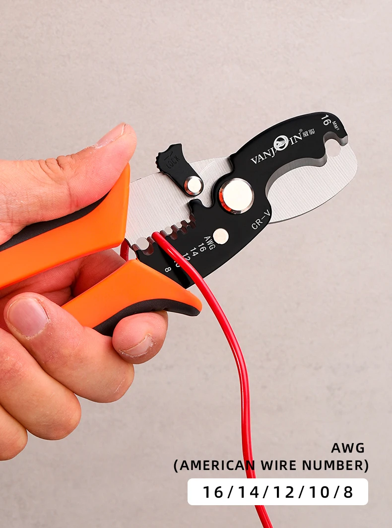 Vanjoin Wire Stripper Crimping Pliers Electrician Tools Alicate Multifuncional Wire Cutter Terminal Tubular Crimper Hand Tools Vanjoin Wire Stripper Crimping Pliers Electrician Tools Alicate Multifuncional Wire Cutter Terminal Tubular Crimper Hand Tools