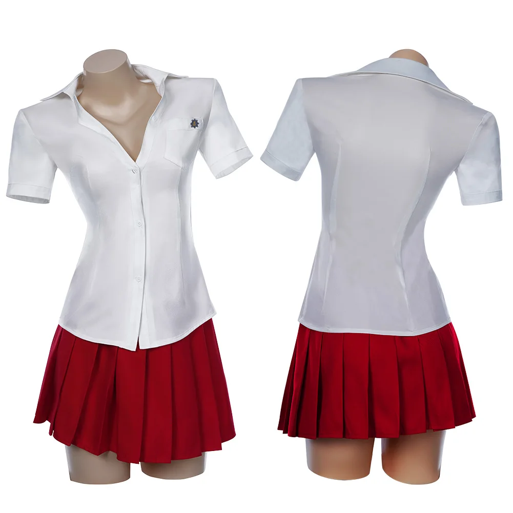 Danganronpa Akane Owari костюм для косплея школьная форма девочек рубашка + женский