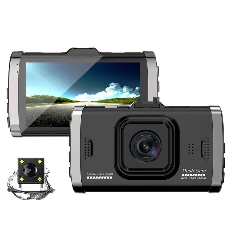 3-дюймовый Full Hd 1080P вождение автомобиля Регистраторы Автомобильная камера цифровой видеорегистратор Ips капюшон с детектором движения G Сенсор