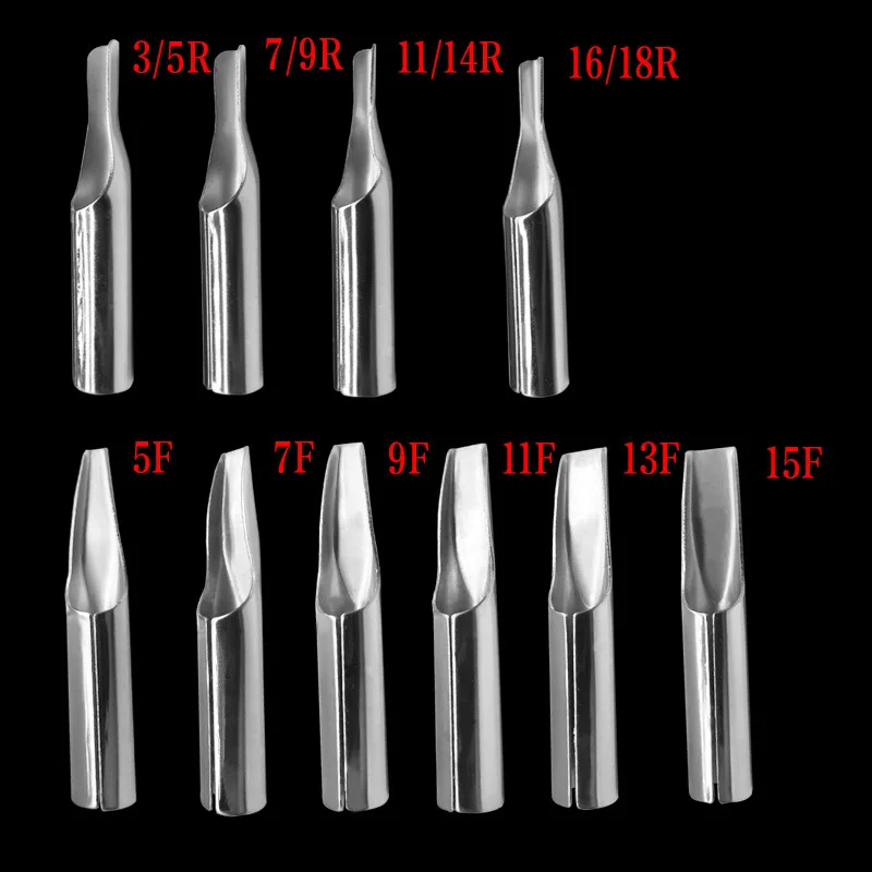10 шт./компл. Нержавеющая сталь татуировки большой сопло для иглы татуировки Kit временные татуировки