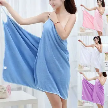

Women Quick Dry Bath Towel Bathrobes Cloth Robe Beauty Spa Body Wrap Bath Dress