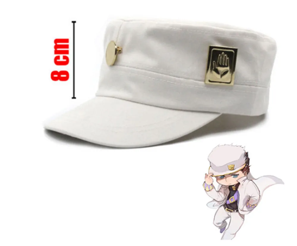 Limited Anime Jojo's Bizarre Adventure Jotaro Kujo Ver./joseph Ver. Cap  Badge Hat New - Hats - AliExpress