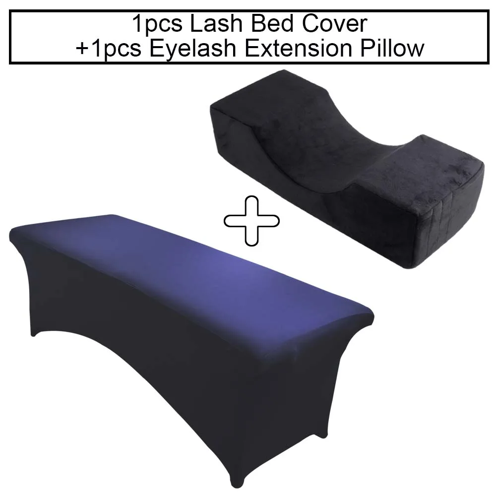 Подушка для ресниц Memory Foam, удлиненная подушка для ресниц, 1 шт., эластичный чехол для ресницы для наращивания косметические инструменты, салон - Цвет: Black set 5