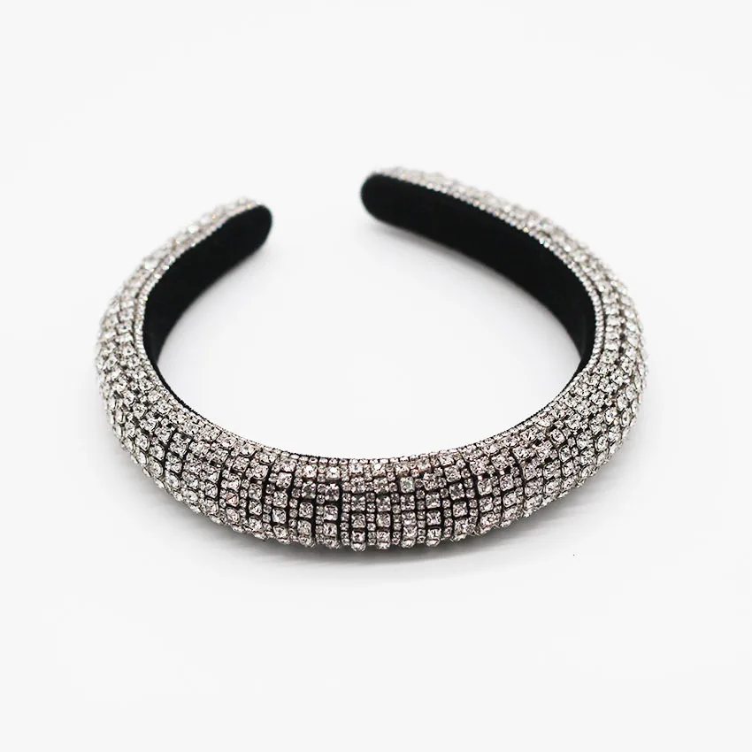 Winter New Za Headband Handmade Crystal Beads Women Head Hoops Women Headwear Accessories Free Dropshipping - Цвет: HW127