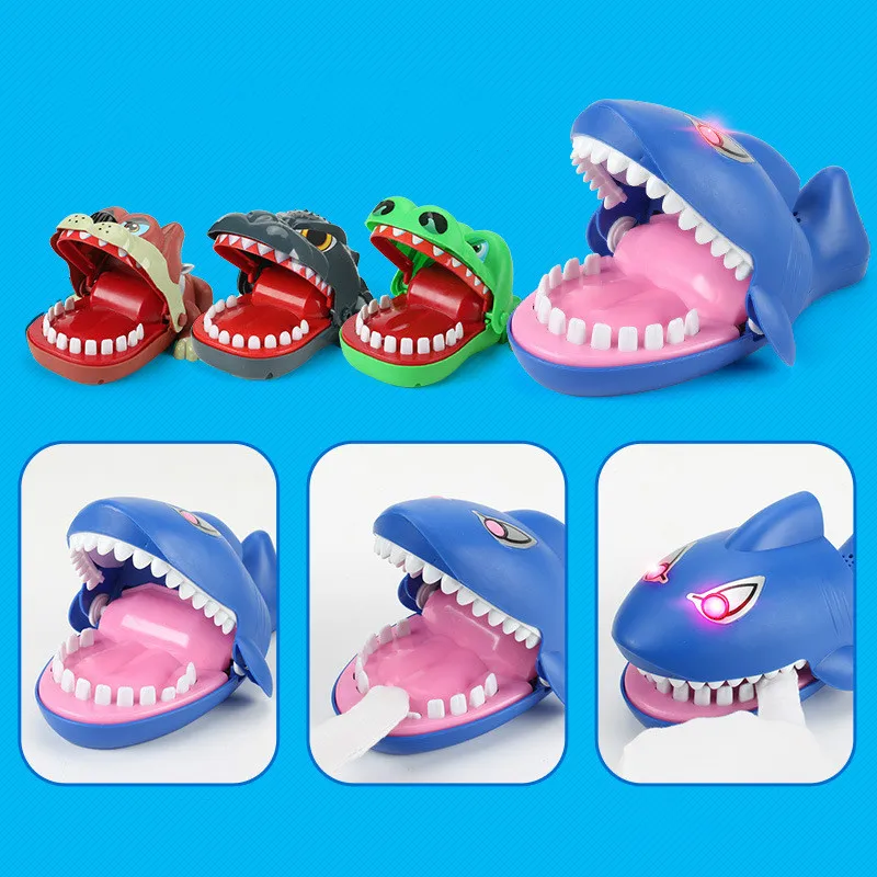 

Kids Cartoon Pirate Barrel Family Trick Funny Game Children Large Crocodile Shark Mouth Dentist Bite Finger Game Novelty Jokes