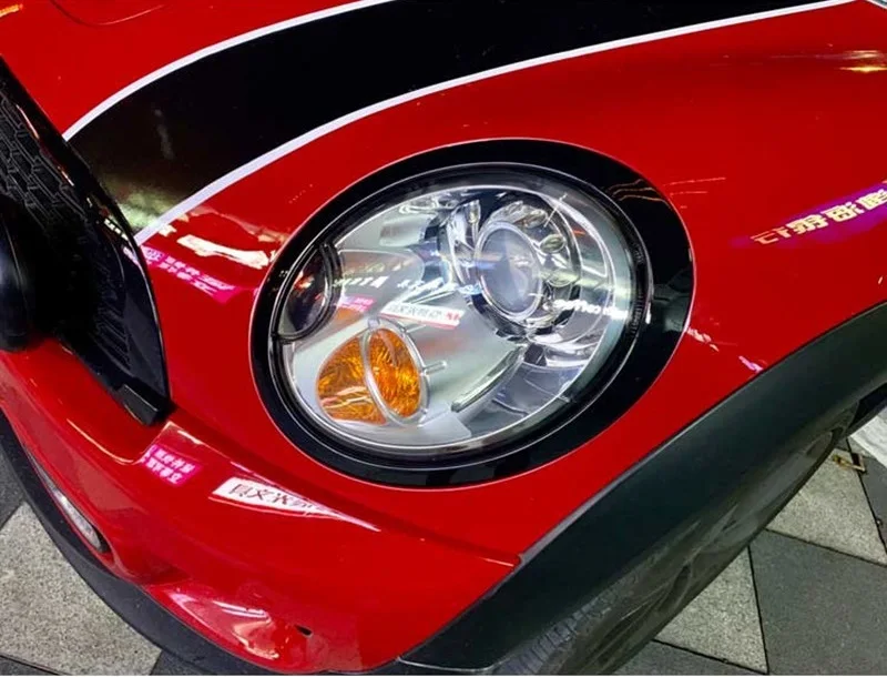 Черный автомобиль Передняя фара Крышка задняя фара Литье отделка для Mini Cooper R55 R56 R57 R58 R59 аксессуары для укладки