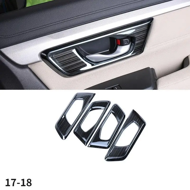 Авто оконная дверная ручка панель автомобильный хром модифицированный автомобильный Стайлинг протектор украшения аксессуары 17 18 19 для Honda CRV - Название цвета: MODEL K