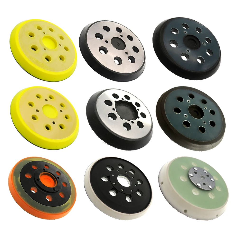 5 Inch 125mm 8 Hole Hook and Loop Sanding Pad Superior Pads and Abrasives Backing Plate  Power Tools For Random Orbital Sander
