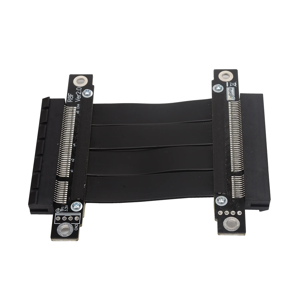 para x8 Riser Cabo Fêmea para Sinal Fêmea Direto tx para tx rx para rx Cabo de Extensão Pci Express Riser Extender Jumpers Pcie3.0 x8 - Imagem 5
