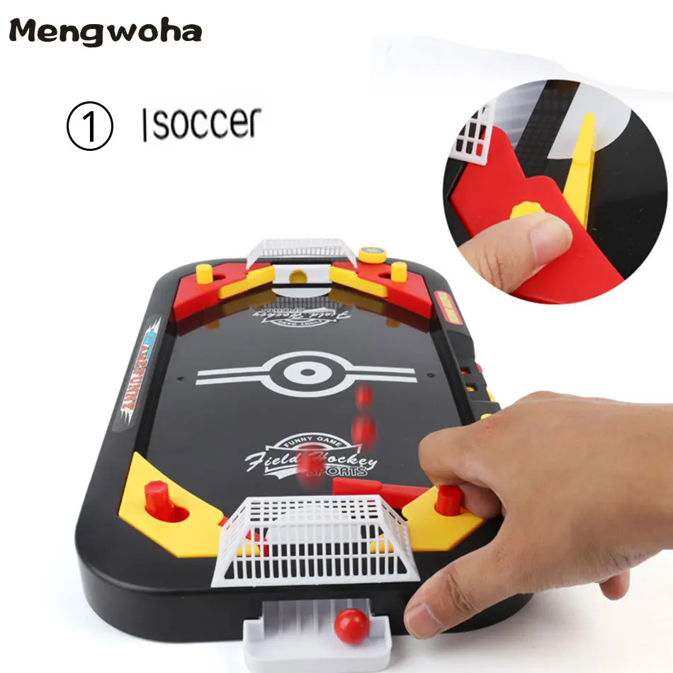 2 Players Mini Ice Hockey Soccer 2 In 1 Desktop Games Sport Table Battle  Interactive Game Toy Play Party Game For Children - Party Games - AliExpress