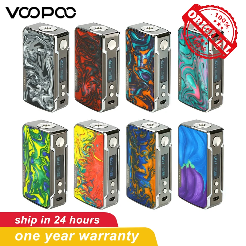 

Original VOOPOO Drag 2 Platinum 177W TC Box Vape Mod By dual 18650 batteries electronic cigarettes mod vs Drag Nano