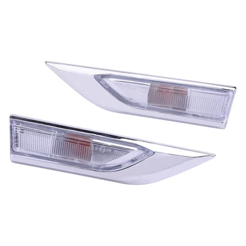 

2pcs Silver Side Marker Turn Signal Light Lamp Indicator Fit For VW Transporter T6 Caravelle Multivan MK VI Caddy MK4