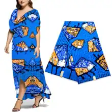 Анкара африканская печатная восковая Ткань 6 ярдов Хлопок высокое качество настоящая голландская восковая ткань DIY шитье нигерийская восковая ткань