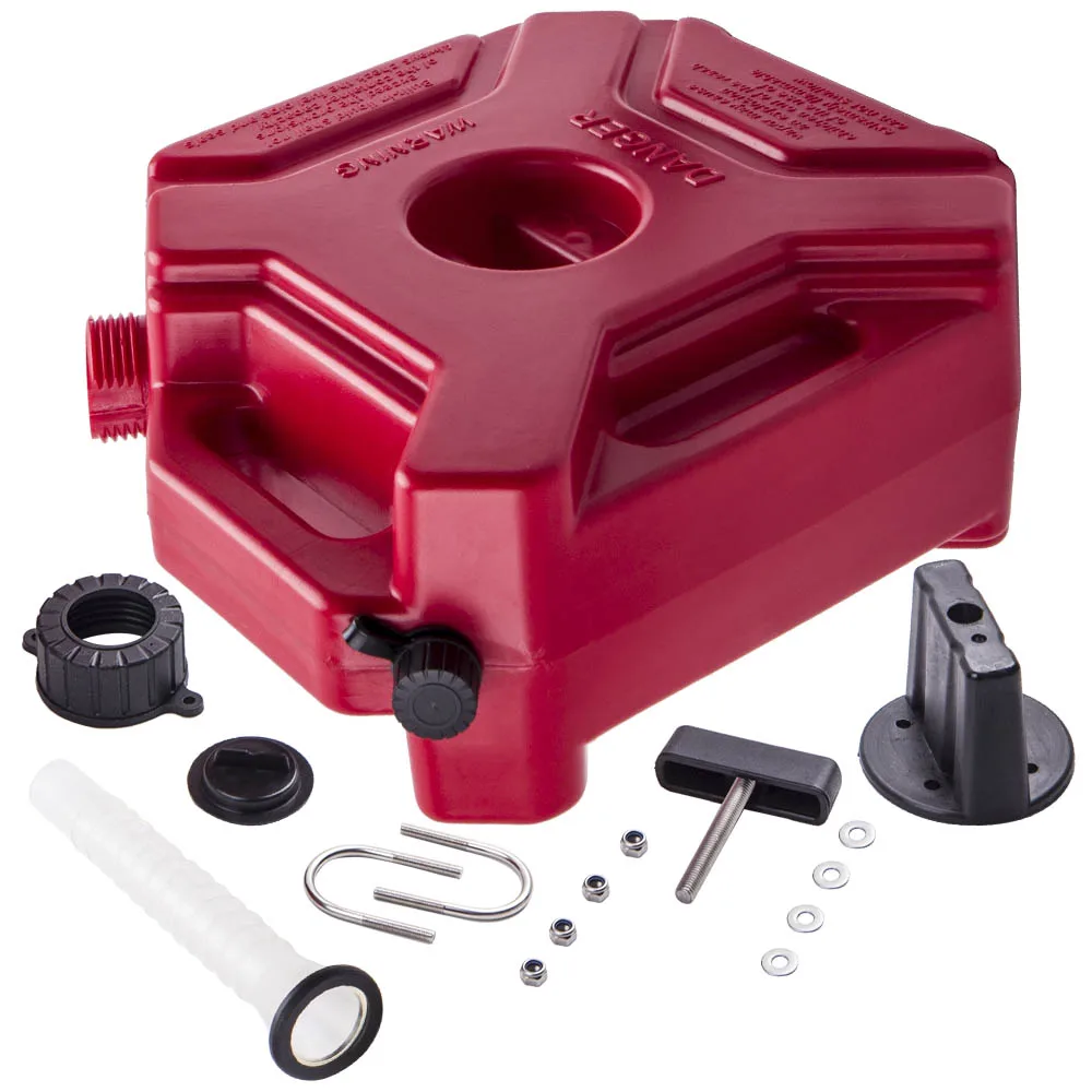 Red Petrol Fuel Gasolin Tank Can 5L for Universal Motorcycle Car ATV