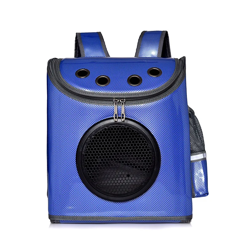 Высокое качество дышащая космическая капсула астронавт пузырчатая дорожная сумка для транспортировки милая маленькая собачка переноска для кошек рюкзак для домашних животных - Цвет: Blue