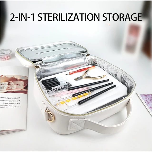 US $48.99  Nail UV Sterilization Box Sterilizer Multifunction Disinfection Makeup Tools Phone Masks Jewelry Cl