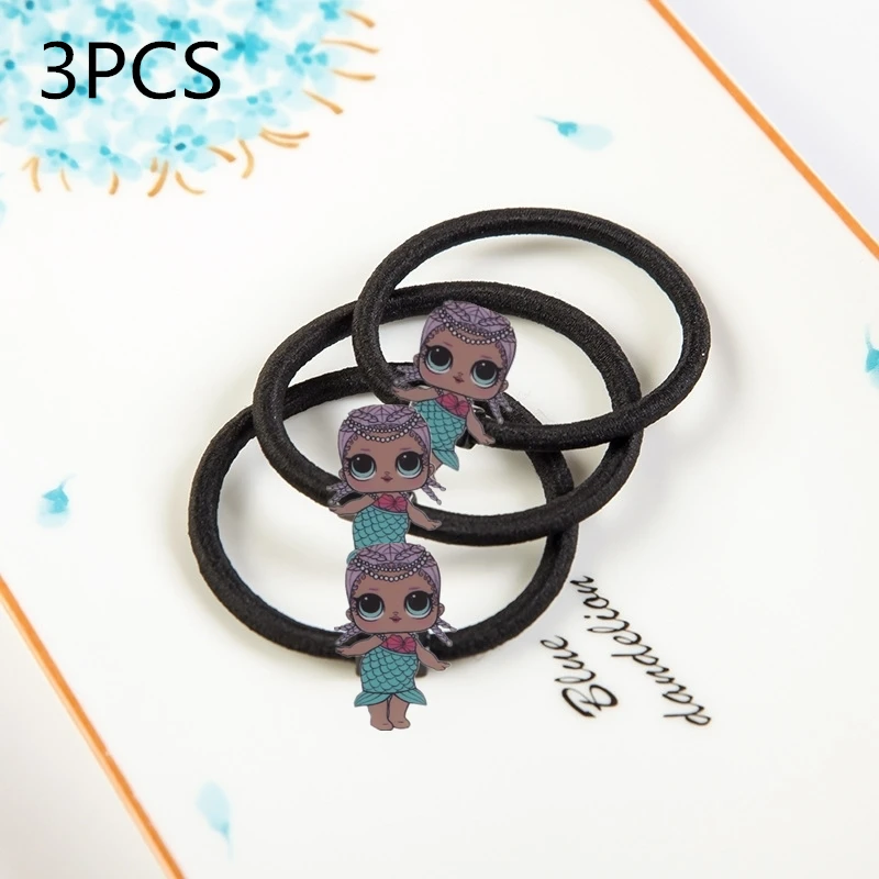 6-3pcs 4 шт./компл. для маленьких девочек повязка на голову для малышей с Микки-Маусом и бантом Детские аксессуары для волос заколки изображением русалки, купальный костюм с добавлением конского волоса; клип - Цвет: 6-3pcs