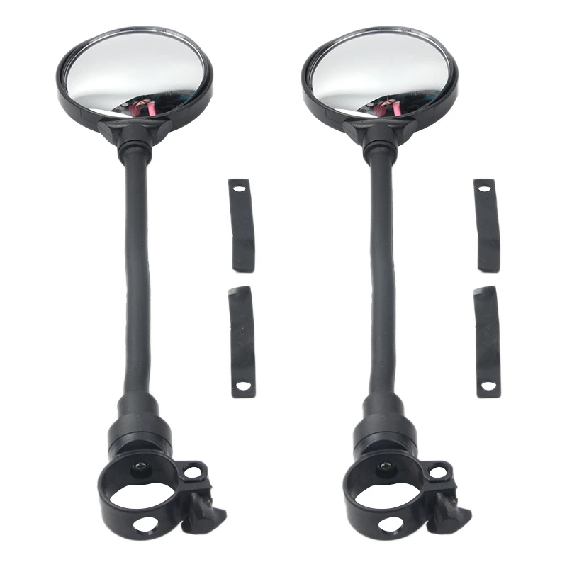 2PCS Bicycle Mirror Motorcycle Rearview Mirror Hose Adjustment Large Sn