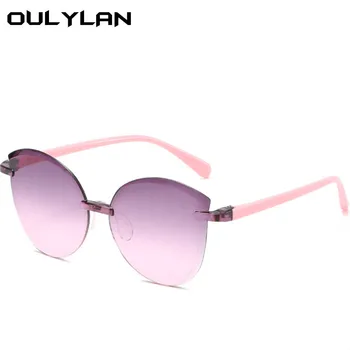 

Oulylan Rimless Kids Sunglasses Boys Grils Lovely Baby Sun Glasses Children Outdoor Goggles Shades Colorful Mirror UV400