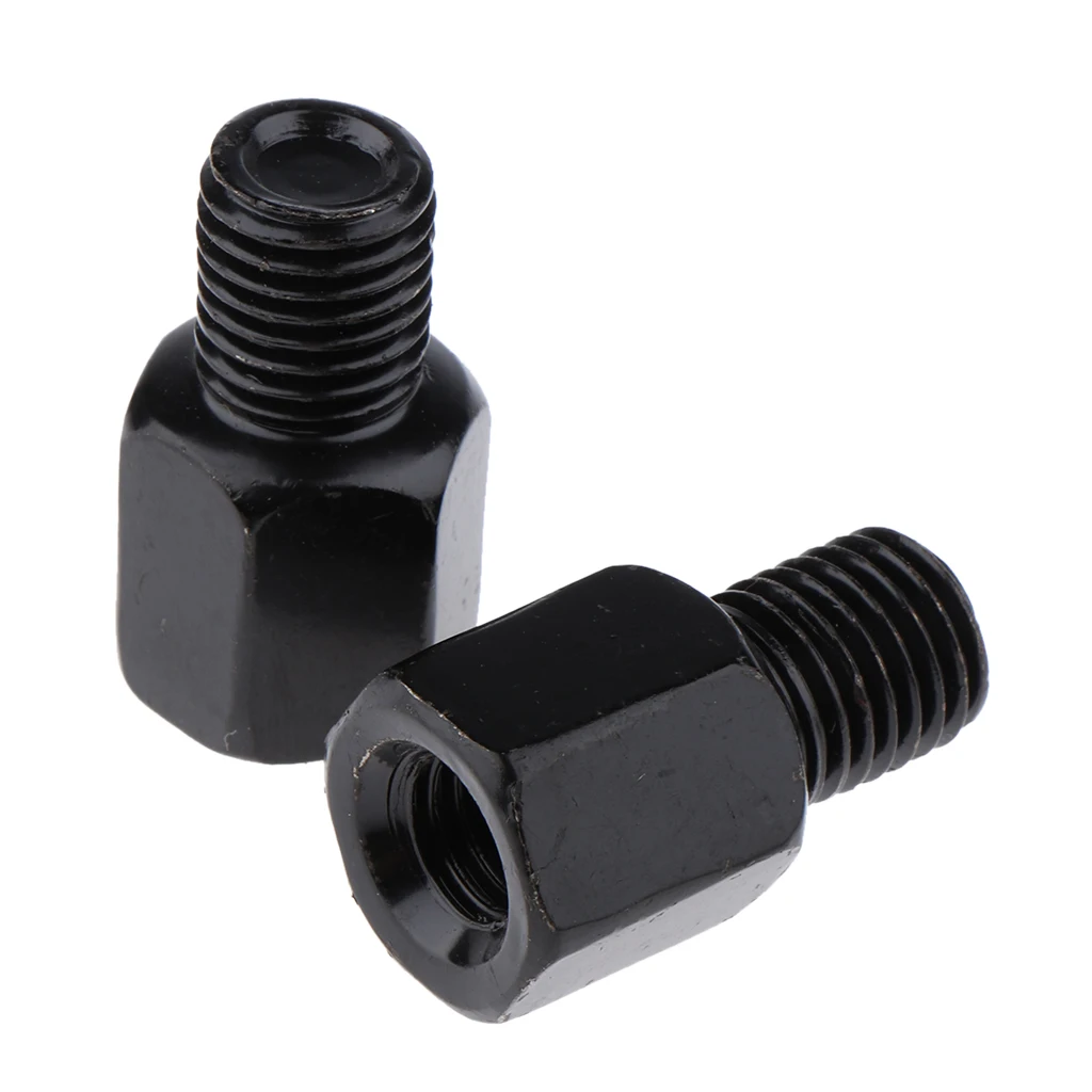 Motorcycle  Rearview Mirror Adapter Bolts - RH 8mm to 10mm Clockwise Threaded 26 x 15.5 mm