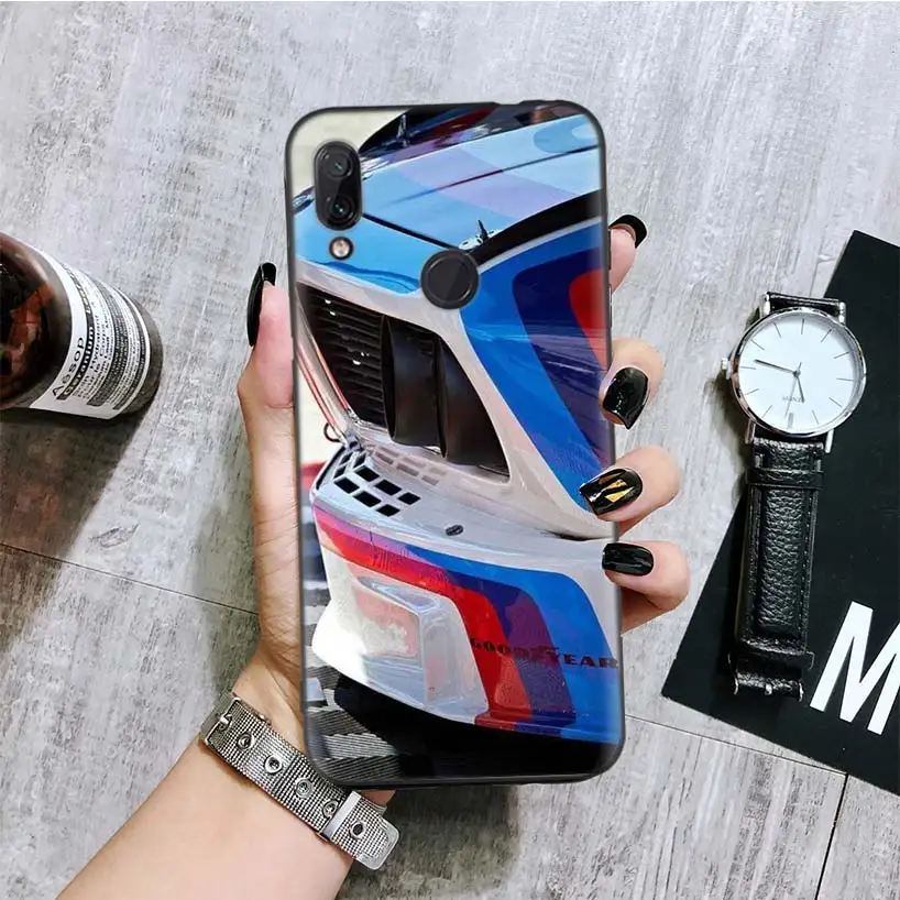 Черный чехол для спортивной машины M3 для Xiao mi Red mi Note 8 7 7S 7A 6 S2 GO K20 Pro 6A mi 6X 5X A1 CC 9 8 чехол для телефона - Цвет: BA346-5