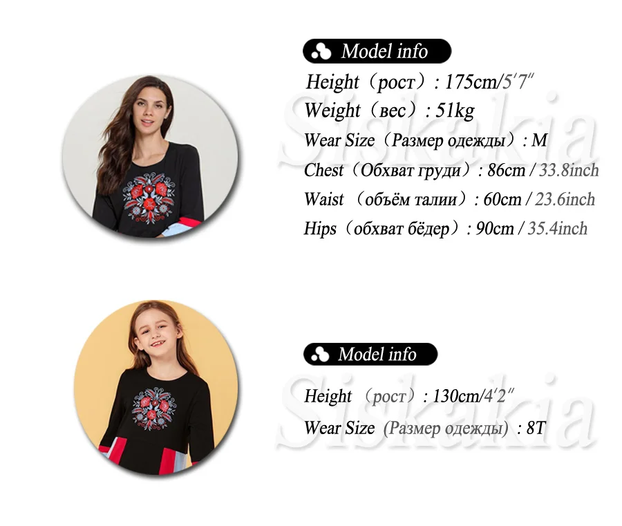 5亲子装模特参数