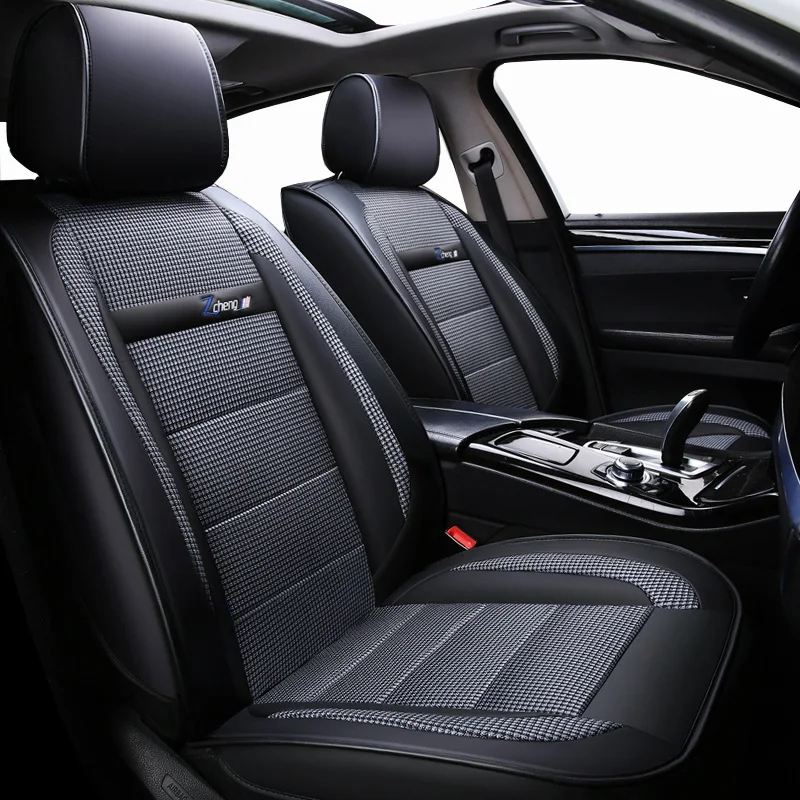 

New Luxury Leather Universal Car Seat Cover for Hyundai Elantra Solaris Tucson Zhiguli Veloster Getz Creta I20 I30 Ix35 I40 Car