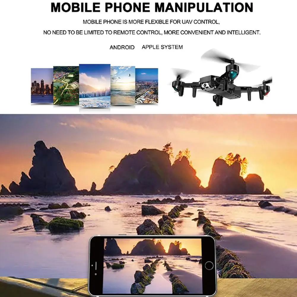 Новейший Дрон HD Aerial Профессиональный Дрон WiFi FPV Квадрокоптер Дрон складной RC Квадрокоптер Рождественский подарок детские игрушки