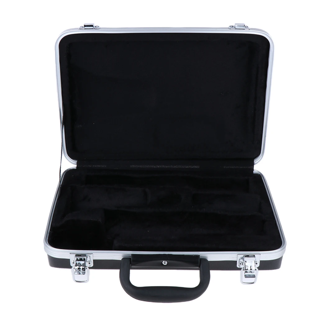 Portable Plastic Clarinet Gig Bag Case Hard Protector with Lining
