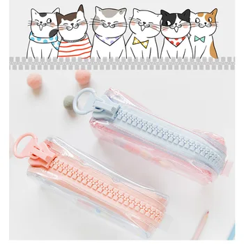 

Cute pupils stationery bag large capacity creative personality funny stationery box