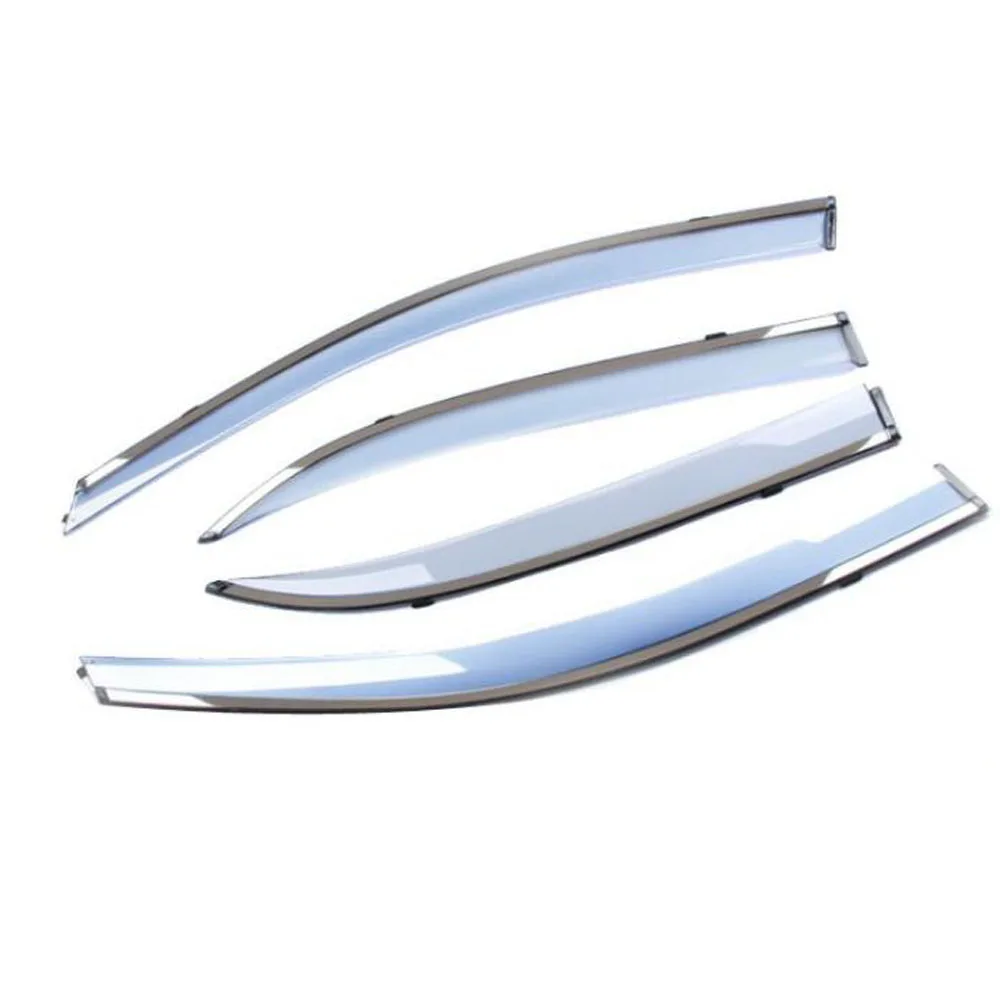Frame Styling Cover Stick Plastic Window Glass Wind Visor Rain/Sun Guard FOR JAGUAR F-PACE