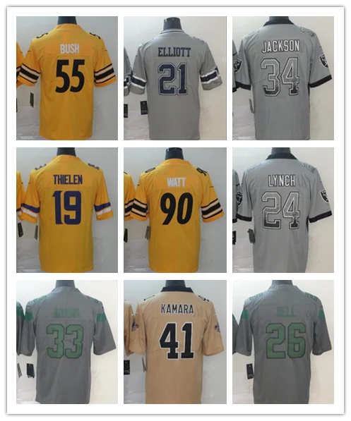 Мужская одежда DEWIN Ezekiel Elliott Bo Jackson Adam tilen t. j. Ватт маршон Линч Джамал Адамс Элвин Камара трикотажные изделия