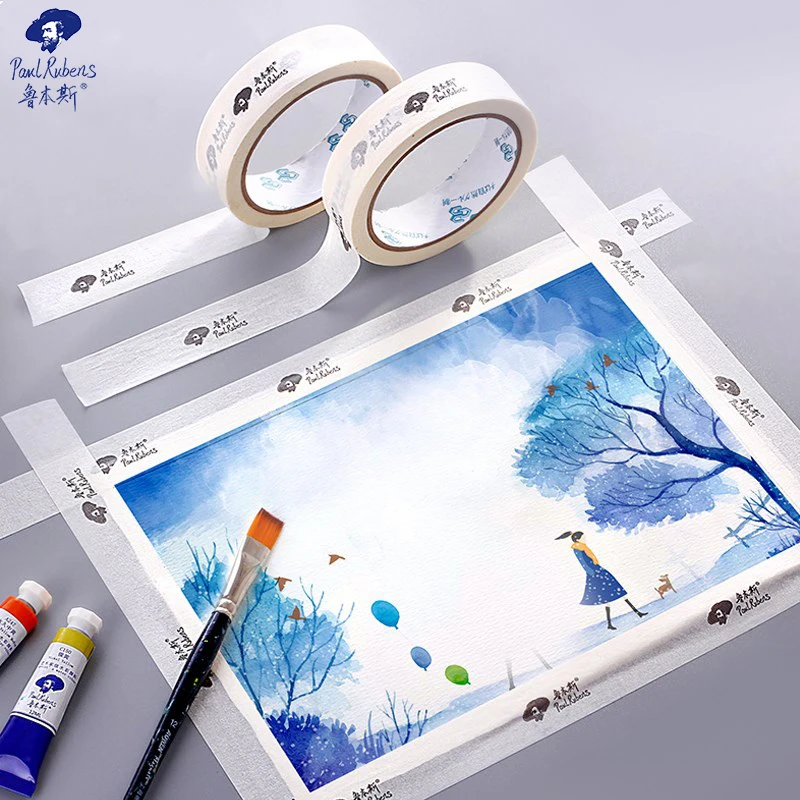 Masking Tape Paul Rubens 2.5cm *20m Professional Sketch Gouache Watercolor Decorative Adhesive School Art