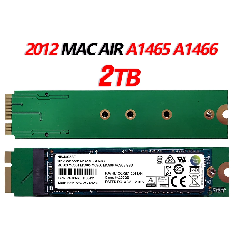 NEW 2TB SSD For 2012 Macbook Air A1465 A1466 SSD Md231 md232 md223
md224 2TB Solid State Drive HARD DISK HDD