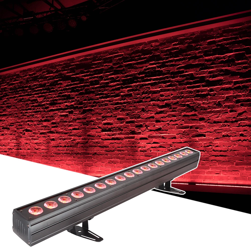 

18x18W LED RGBW 4IN1 Led Wall Wash Light DMX Led Bar DMX Line Bar Wash Stage Light Party Wedding Events Lighting Fast Shipping
