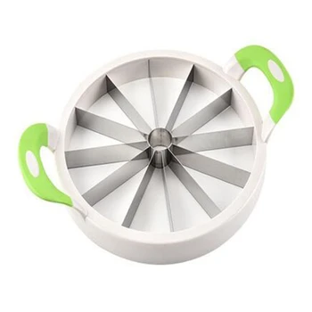 

Watermelon Slicer 30.5cm Large Stainless Steel Fruit Melon Slicer Cutter Peeler Corer Server for Home
