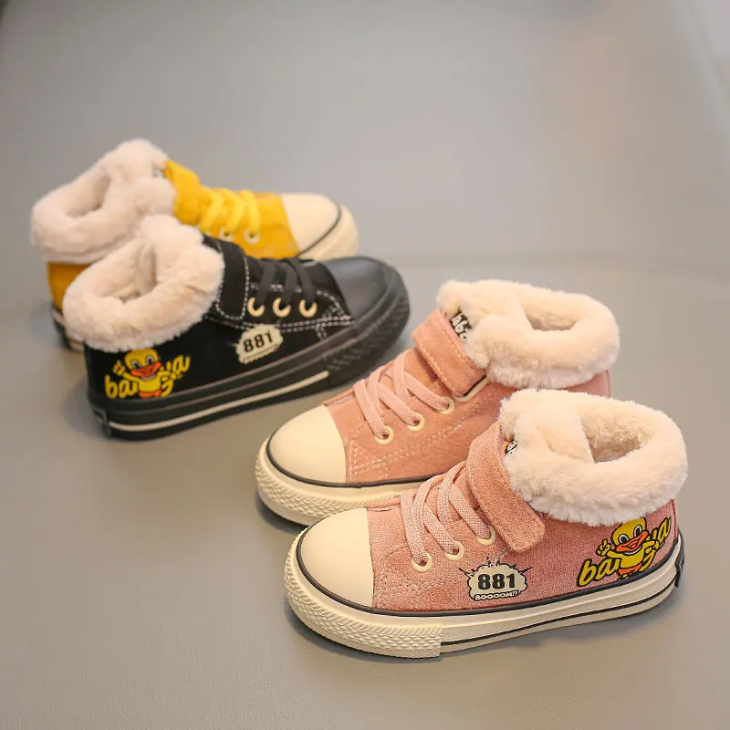 Babaya boots fille; детская хлопковая обувь; парусиновые туфли для мальчиков; бархатная Утепленная зимняя обувь для девочек; детская обувь; ботинки для малышей