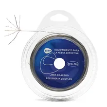 

7 Strands Fishing Line Steel Cored Wire Inside 10-200lbs Braided Multifilament PE 10M Steel Fish Line Leader